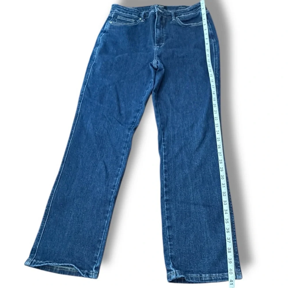 Judy Blue Straight Fit Blue Denim Jeans High Rise JB88575-DK Women’s Size 32 - Picture 6 of 14